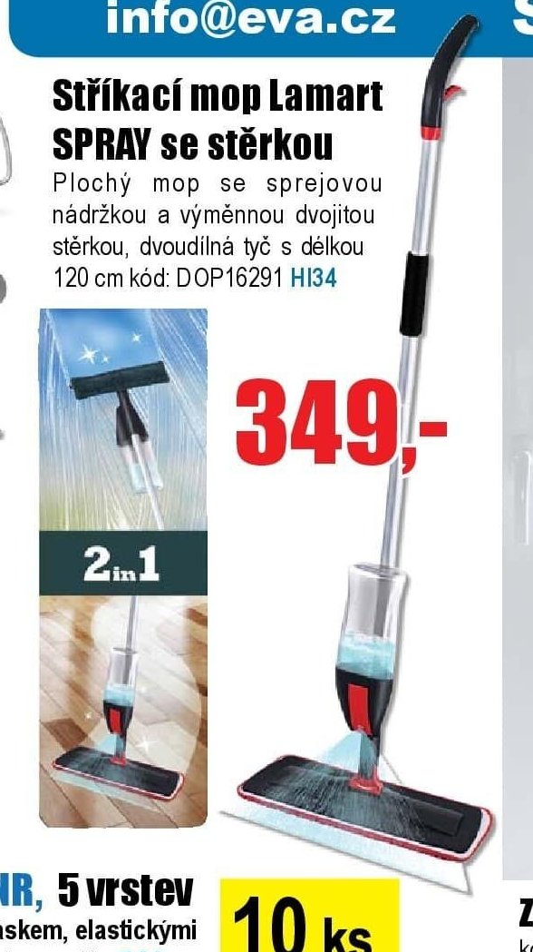Stříkací mop Lamart SPRAY se stěrkou