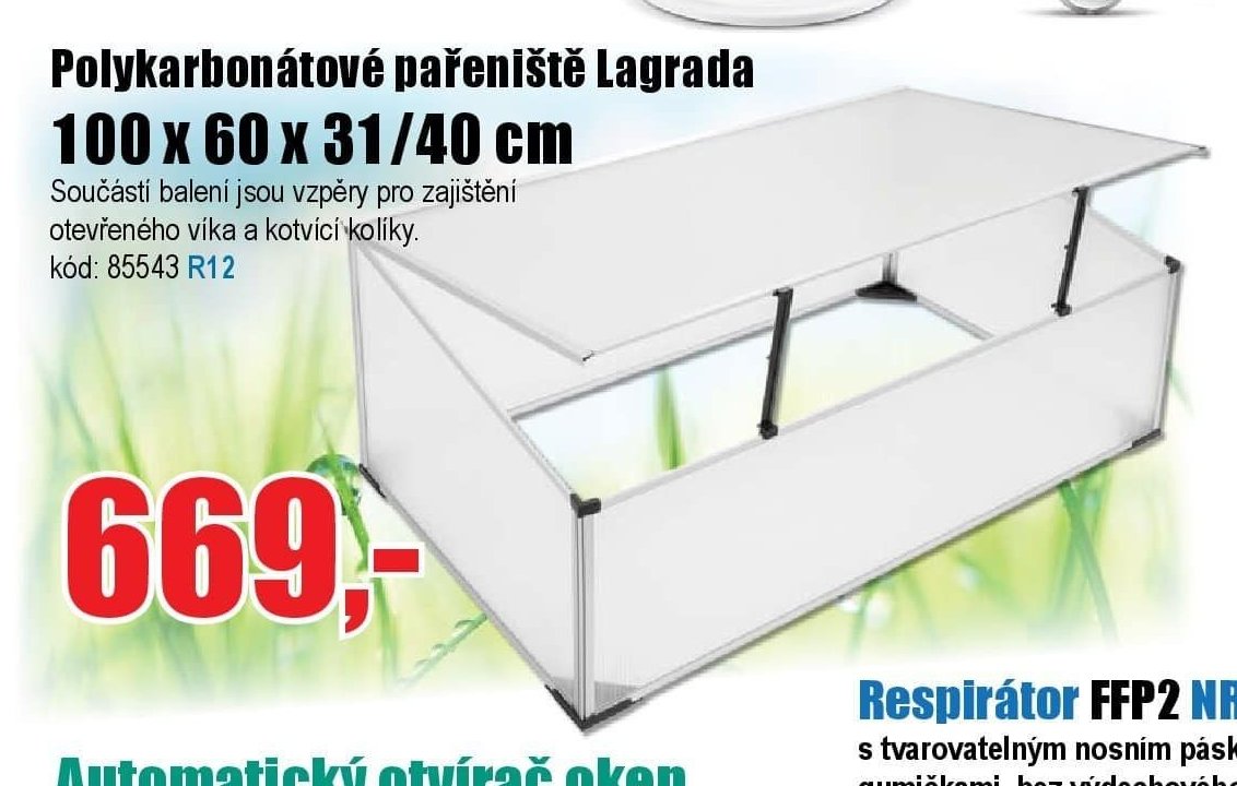 Polykarbonátové pařeniště Lagrada