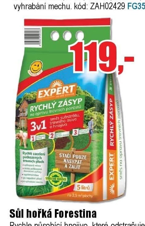 Rychlý zásyp na opravu travních porostů 3v1