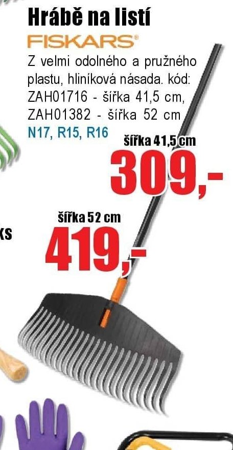Hrábě na listí FISKARS