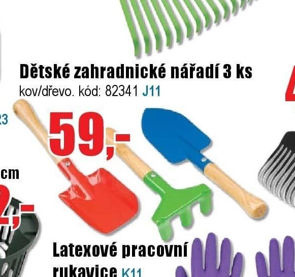 Dětské zahradní nářadí 3 ks
