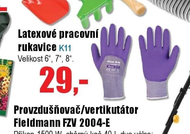 Latexové pracovní rukavice