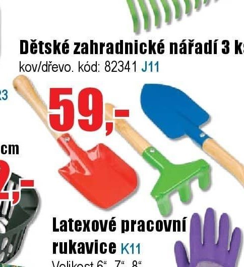 Dětské zahradní nářadí 3 ks