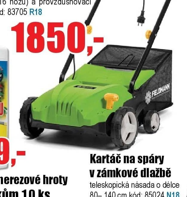 Provzdušňovač/vertikutátor Fieldmann FZV 2004-E