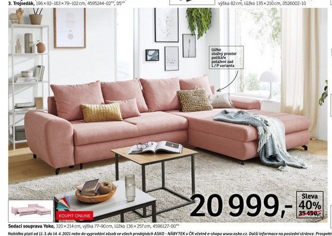Sedací souprava Yoko - ASKO akcniletaky.com