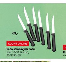 Sada steakových nožů, ocel 18/10, 6 kusů - ASKO akcniletaky.com