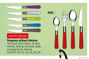 Souprava příborů Melone, nerezová ocel / plast, 24 dílů - ASKO akcniletaky.com