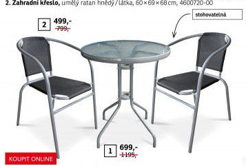 Zahradní stolek a zahradní židle - ASKO akcniletaky.com