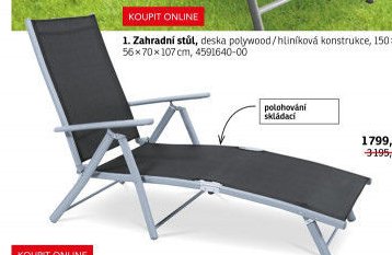 Zahradní lehátko - ASKO akcniletaky.com
