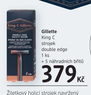 Gillette King C strojek double edge