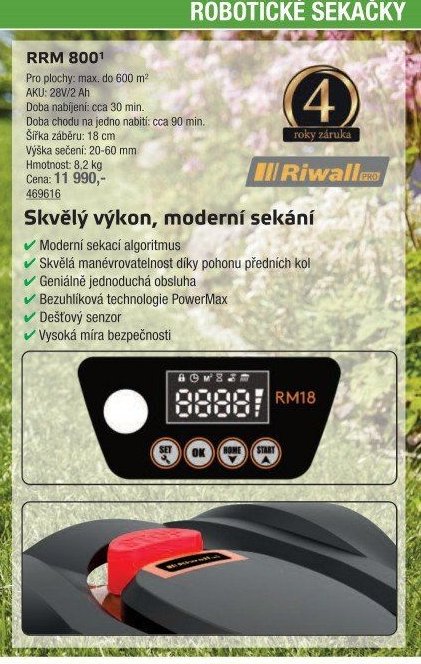 Robotická sekačka RRM 800