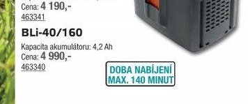 Akumulátor BLi-40/160
