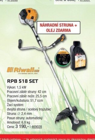 Riwall RPB 518 SET - UNI HOBBY akcniletaky.com