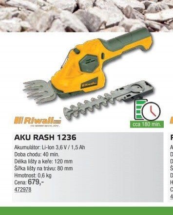 Riwall AKU RASH 1236 - UNI HOBBY akcniletaky.com