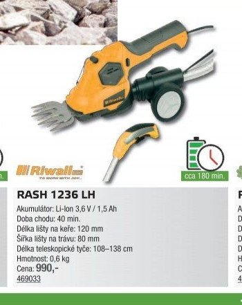 Riwall RASH 1236 LH - UNI HOBBY akcniletaky.com