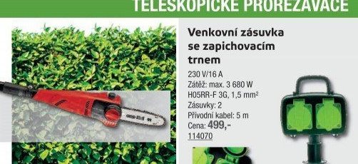 Venkovní zásuvka se zapichovacím trnem - UNI HOBBY akcniletaky.com