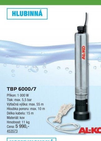 AL-KO TBP 6000/7 - UNI HOBBY akcniletaky.com