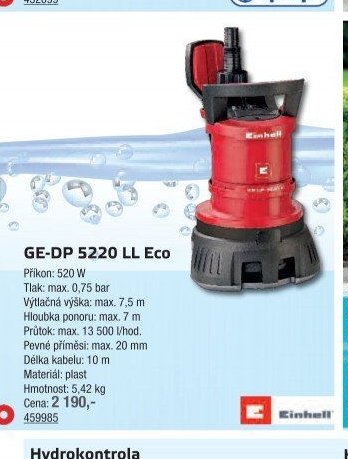 Einhell GE-DP 5220 LL Eco - UNI HOBBY akcniletaky.com