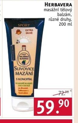 Herbavera masážní tělový balzám