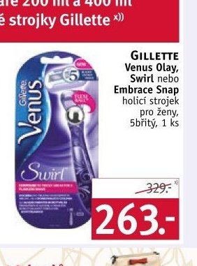 Gillette Venus Olay, Swirl nebo Embrace Snap