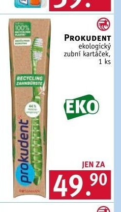 PROKUDENT ekologický zubní kartáček, 1 ks