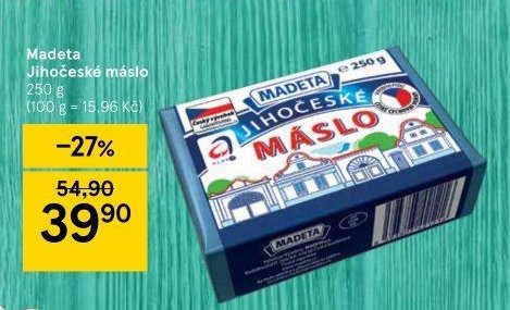Madeta Jihočeské máslo