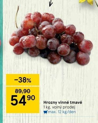 Hrozny vinné tmavé