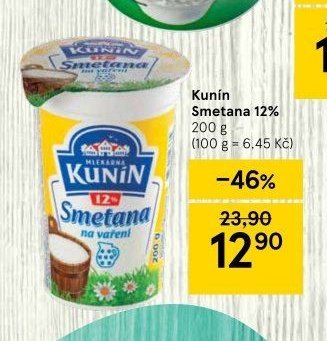 Kunín Smetana 12%