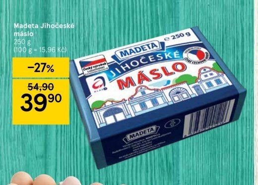 Madeta Jihočeské máslo 250 g