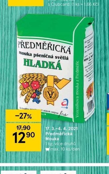 Předměřická mouka pšeničná světlá hladká