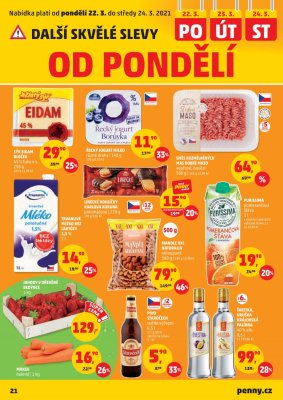 akční leták Penny Market 18.3.2021-24.3.2021