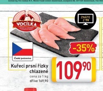 Kuřecí prsní řízky chlazené