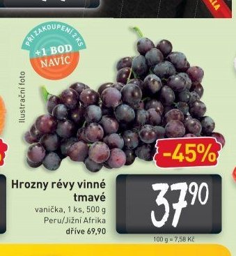Hrozny révy vinné tmavé