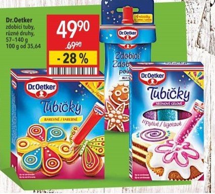 Dr.Oetker zdobící tuby