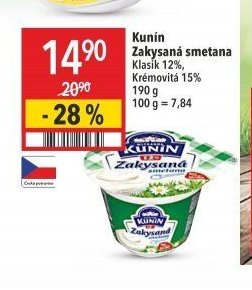 Kunín Zakysaná smetana