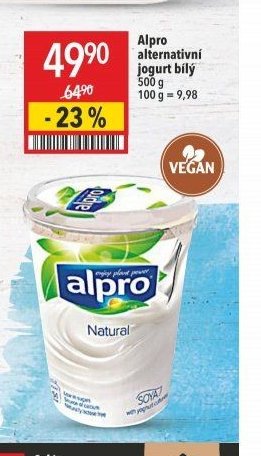 Alpro alternativní jogurt bílý