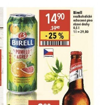 Birell nealkoholické ochucené pivo