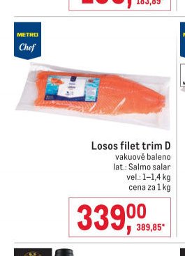 Losos filet trim D