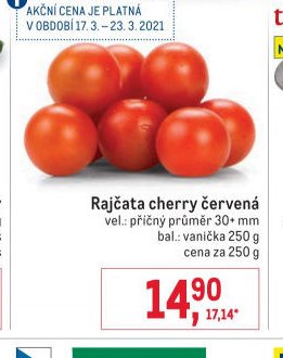 Rajčata cherry červená