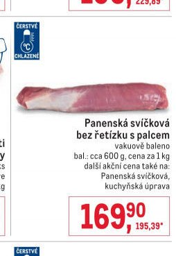 Panenská svíčková bez řetízku s palcem