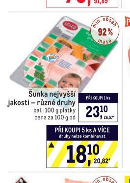Šunka nejvyšší jakosti