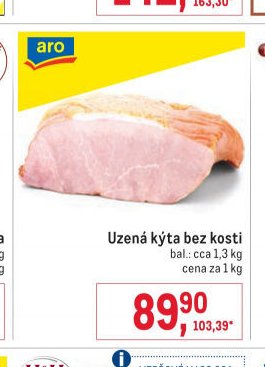 Uzená kýta bez kosti