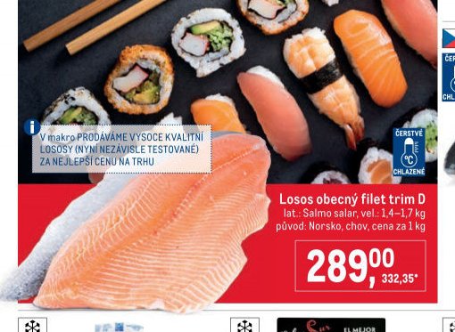 Losos obecný filet trim D