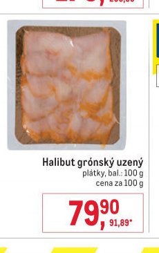 Halibut grónský uzený