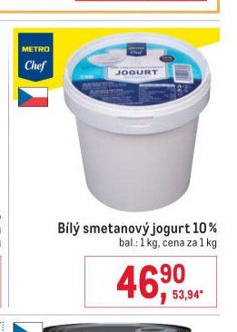 Bílý smetanový jogurt 10%