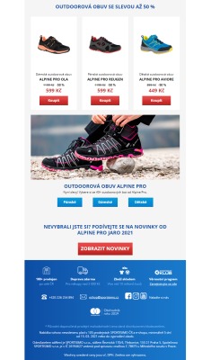 akční leták Sportisimo 15.3.2021-20.3.2021