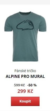 Pánské tričko ALPINE PRO MURAL