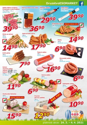 akční leták ESO MARKET 24.3.2021-4.4.2021