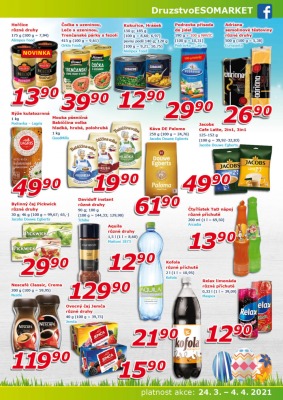 akční leták ESO MARKET 24.3.2021-4.4.2021