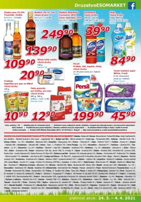akční leták ESO MARKET 24.3.2021-4.4.2021